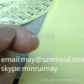 Custom Clear Vinyl Paper,clear Vinyl Paper,pvc Sticker 